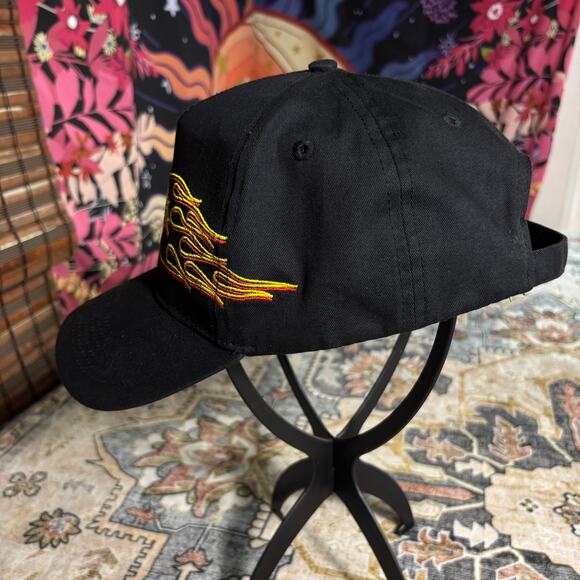 Darc Sport Wolves Hat Black Wolf Flame Embroidered baseball Cap Hat 90s Punk - Picture 4 of 8